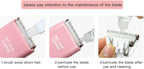 Side view of detachable mechanism on standard size pet clipper blade