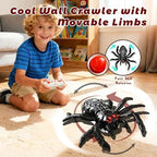 SQVIAFUN RC spider toy climbing on a glass wall