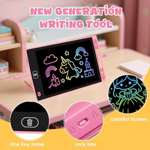 Portable Glochin drawing pad held by a child