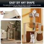 Two pieces of ZLAFM durable anti scratch covers protecting home doors from pet claw marks
