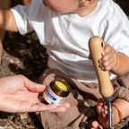 Organic first aid salve for bug bites and bruises for Indian families.