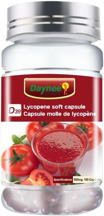 Gluten-free non-GMO lycopene capsules bottle angle display