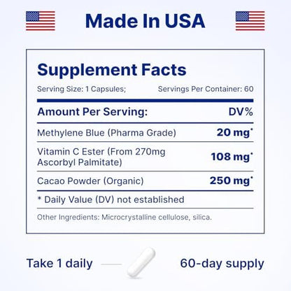 Stanis Labs cellular energy supplement showing vegan-friendly capsule composition