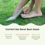 ENLOPQ dual size toe sleeves displaying the large and small comparison.