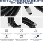 Close up view of the durable ribbed texture on the Zookpr filter hosing replacement.