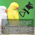 MinrzPet anti bite training bird leash showcasing the lightweight and breathable material textures.