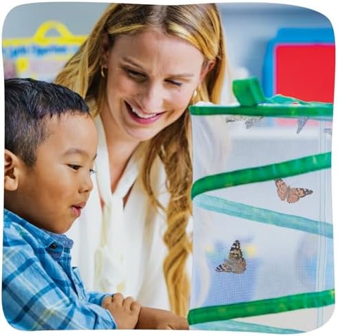 Insect Lore Raise and Release Butterfly Garden Kit – Caterpillar Habitat with redeemable Voucher – STEM-accredited Butterfly Growing Kit for Kids, Classrooms, and Homeschool Learning - Image 6