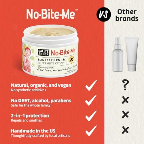 SallyeAnder anti itch cream ingredient label detailing essential oils