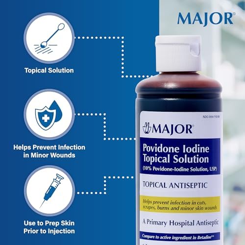 Hospital Grade Iodine Antiseptic Cleanser For Cuts And Scrapes