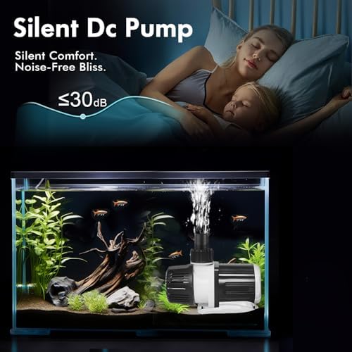Orlushy 40W aquarium water pump packaged with accessories
