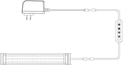 Nicrew LED dimmer set up with aquarium lighting
