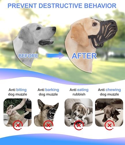 Eudemond medium large dog muzzle showing comfortable interior snout space