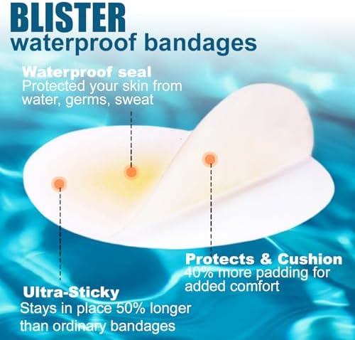 Waterproof hydrocolloid gel pads for heel blister prevention and recovery