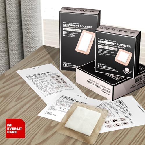 EVERLIT high fluid retention chronic wound dressing box packaging presentation