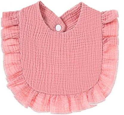 Adjustable snap closure detail on Nishine baby bibs