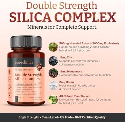 Imported Pureclinica double strength beauty supplement bottle showing three month supply details