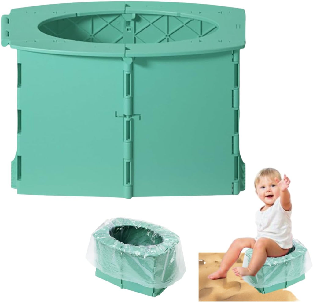 Uqmiqura portable toddler potty seat green front view