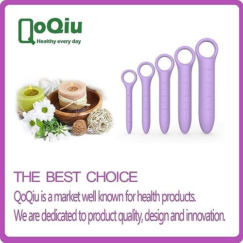 Close up of QoQiu silicone dilator material and scales