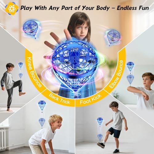 Hand launching the Flystars galactic fidget spinner drone for a boomerang trick