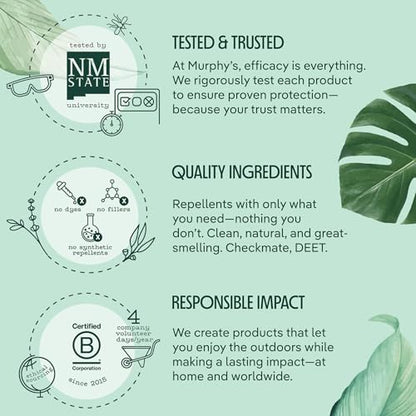 Murphy's Naturals authentic USA imported natural bug spray packaging