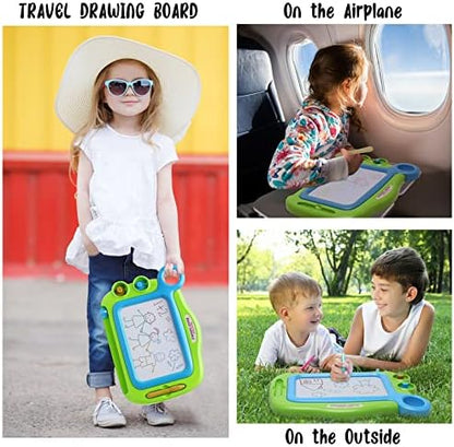 Close up of Aliskagze erasable writing board with magnetic stamps