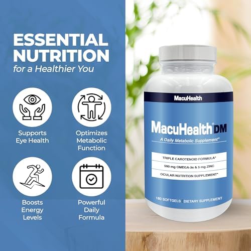 MacuHealth eye supplement 180 softgels packaging