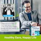 Airuntech Tinnitus Relief Patches round adhesive strips display
