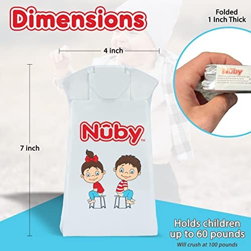 Nuby travel potty 2 pack packaging for easy transport