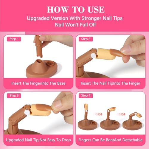 Lionvison acrylic nail training set for beginners