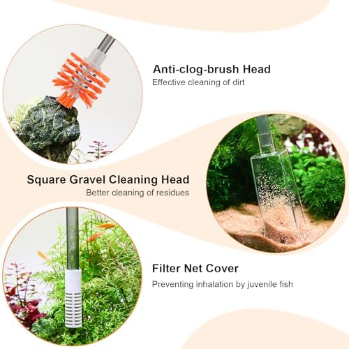 AQQA gravel cleaner showing the adjustable extension tube