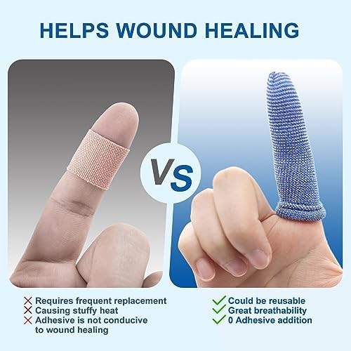 Stretchy blue sleeves for gardening and fitness protection