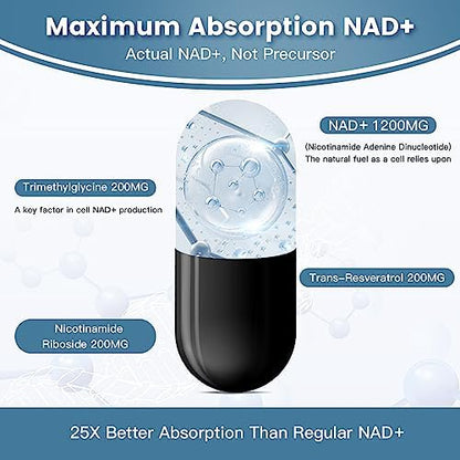 Close up of Ingreens Liposomal NAD+ bottle branding