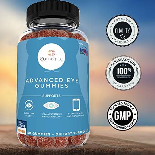 Sunergetic premium eye support gummies daily serving package