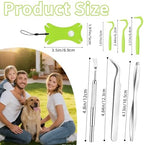 Portable leather case for tick removal equipment