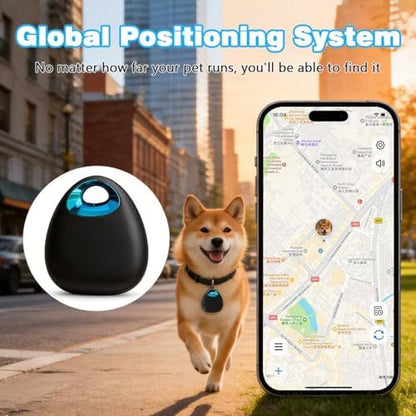 Subscription free cat tracking locator displaying its sleek dustproof and shockproof exterior casing