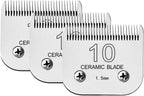 Detachable Pet Clipper Blades Dog Grooming Clipper Replacement Ceramic Blades, Compatible with Andis, Wahl, Oster(Size 10#,Cut Length 1.5mm) - Image 14