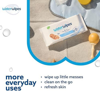 WaterWipes Sensitive+ Newborn & Baby Wipes, 3-In-1 Cleans, Cares, Protects, 99.9% Water, Unscented & Hypoallergenic, 720 Count (12 Packs) - Image 7