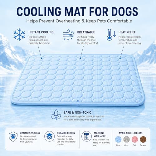 Close up shot of the breathable fabric on the Pawlabs Cooling washable pet pad.