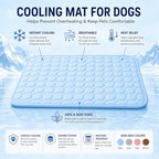 Close up shot of the breathable fabric on the Pawlabs Cooling washable pet pad.