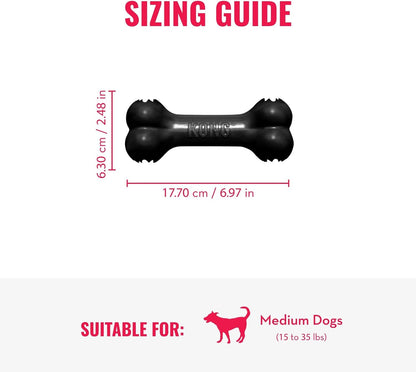 Authentic KONG ultra durable natural rubber bone packaging details
