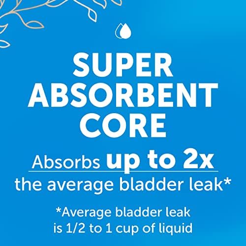 Fresh Start women bladder control pads highlighting the one cup liquid capacity absorption core