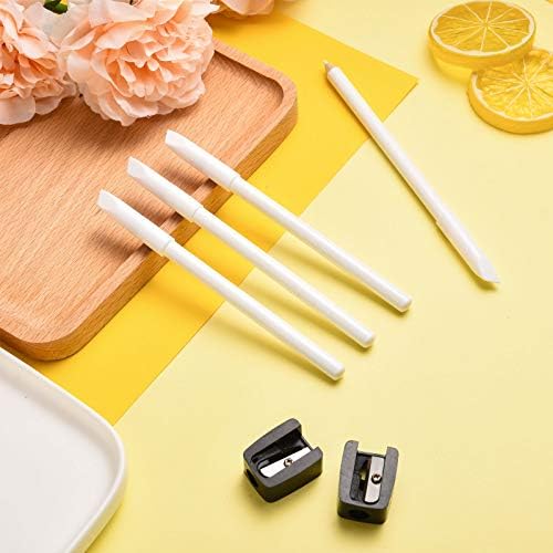 Side view of the premium carnauba wax white nail pencil for instant tip brightening