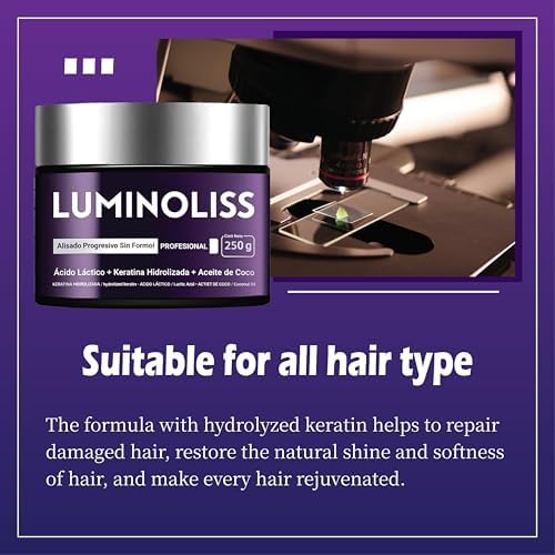 Close up of LuminoLiss keratin smoothing cream jar