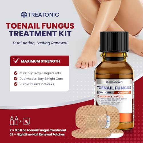 Treatonic 25 percent Undecylenic Acid antifungal solution for thick yellow nails.