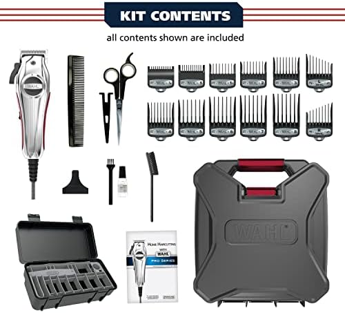 Wahl high torque corded hair cutting machine with self sharpening precision blades