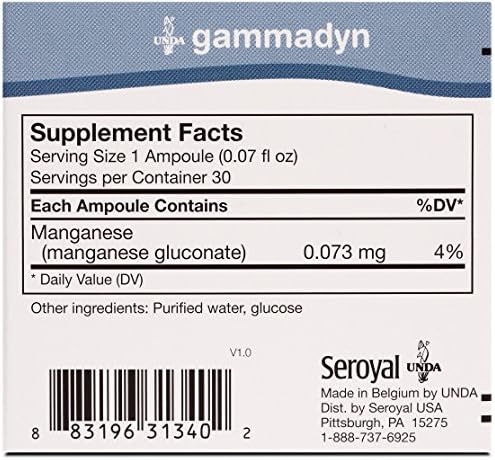 Unda Gammadyn Mn 30 count ampoule nutritional supplement