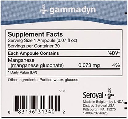 Unda Gammadyn Mn 30 count ampoule nutritional supplement
