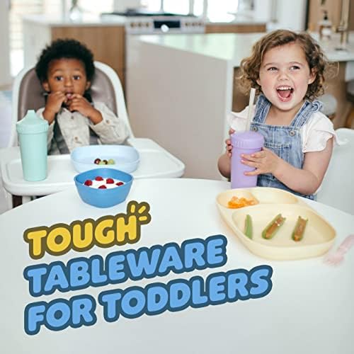 MightyMoe divided plates and bowls for toddlers