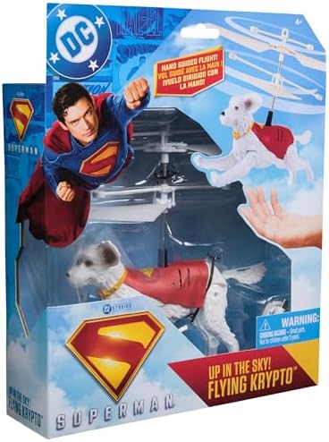 Packaging of DC Comics Superman Up in the Sky Flying Krypto