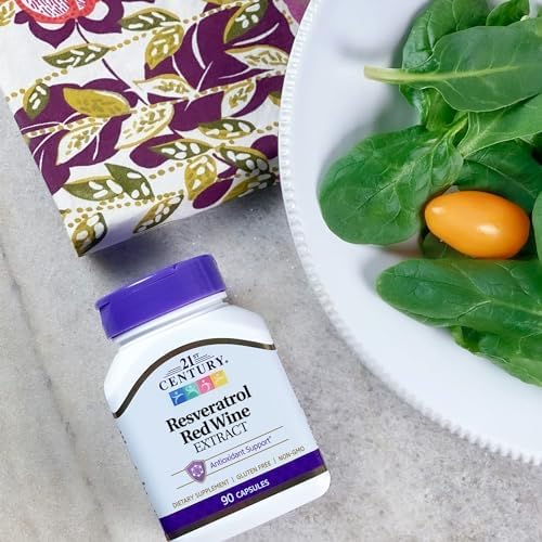 Authentic 21st Century Resveratrol cardiovascular health supplement close up of bottle cap